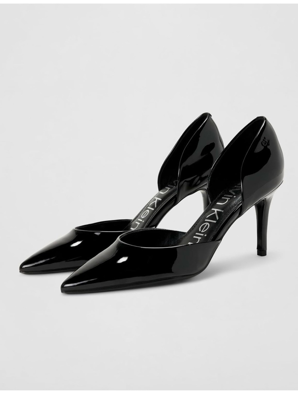 Calvin Klein “Gloria” Black Patent Pointed D'Orsay Pump 8.5  NWT